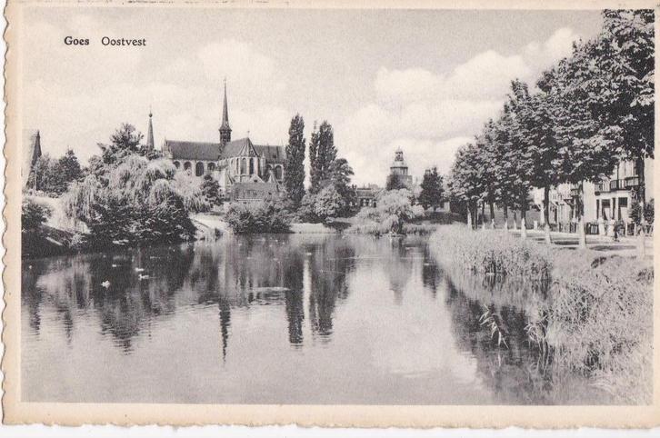 goes  zld  2 x   oostves/ meerluik, Verzamelen, Ansichtkaarten | Nederland, Noord-Brabant, Voor 1920, Ophalen of Verzenden