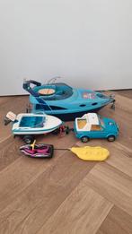 Playmobile yacht met kleine boot en aanhanger, Ophalen, Gebruikt