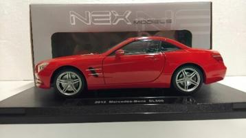 Mercedes Benz SL 500 rood 2012 Nex Welly metal 1:18 KRD beschikbaar voor biedingen
