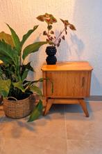 Vintage midcentury nachtkastje side table bijzet kastje, Minder dan 45 cm, Ophalen of Verzenden, Zo goed als nieuw, Minder dan 55 cm