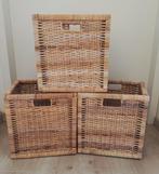 Ikea kallax inzetten Branäs en grijze voor half/half, Huis en Inrichting, Ophalen, Gebruikt