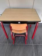 Vintage school set tafel en stoeltje, Kinderen en Baby's, Kinderkamer | Tafels en Stoelen, Ophalen of Verzenden, Gebruikt, Tafel(s) en Stoel(en)