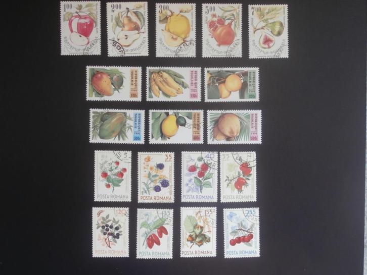 VRUCHTEN; KAVEL 3 series, Postzegels en Munten, Postzegels | Thematische zegels, Gestempeld, Dier of Natuur, Verzenden