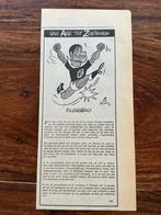 Voetbal karikatuur Dik Bruynesteyn Eusebio september 1973, Ophalen of Verzenden, 1960 tot 1980, Knipsel(s)