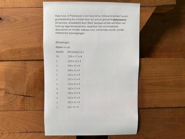 platowood thermowood frake, Hobby en Vrije tijd, Overige Hobby en Vrije tijd, Nieuw, Ophalen of Verzenden