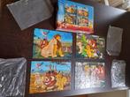 Lion King puzzels 4 in 1, Ophalen of Verzenden, 10 tot 50 stukjes, Zo goed als nieuw, 2 tot 4 jaar
