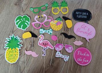 Photo Booth Props - Tropisch Feest beschikbaar voor biedingen