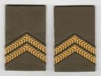 Set rangen epauletten Korporaal 1e klasse (A2),, Ophalen of Verzenden, Landmacht, Nederland, Embleem of Badge