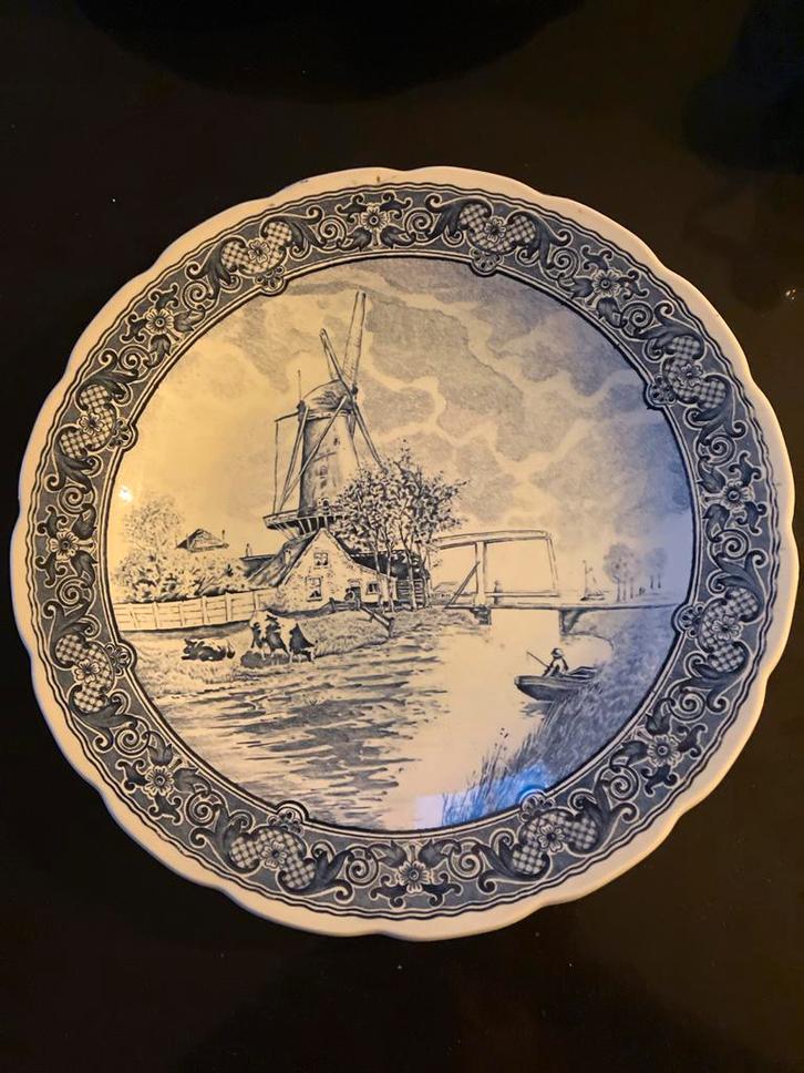 Vintage Wandbord Royal Sphinx Boch Delfts Blauw, Antiek en Kunst, Antiek | Wandborden en Tegels, Ophalen of Verzenden