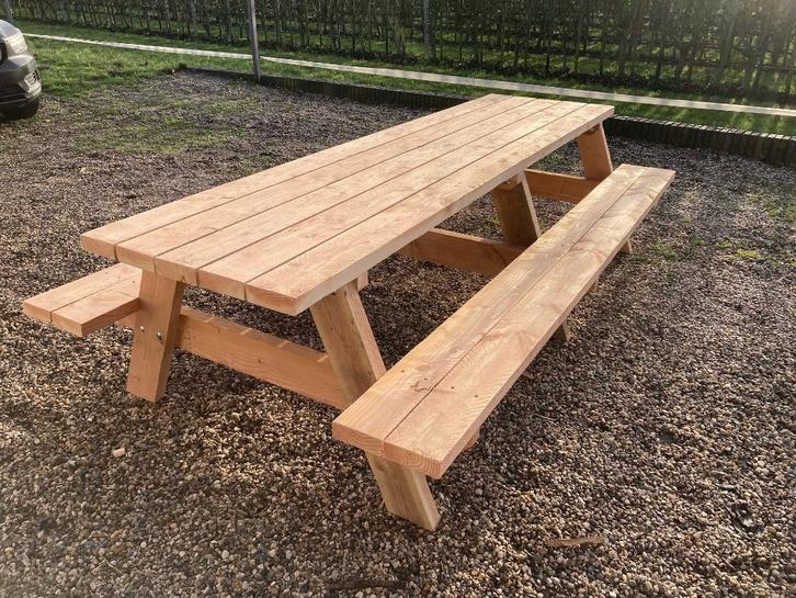 Picknicktafels, Tuin en Terras, Picknicktafels, Nieuw, Rechthoekig, Hout, Ophalen of Verzenden