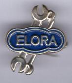 ELORA ring/steeksleutels zilverkleurig/blik broche ( H_070 ), Verzamelen, Verzenden, Zo goed als nieuw, Merk, Speldje of Pin