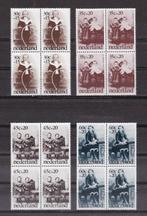 Nederland NVPH nr. 1059-1062 Postfris in blokken van vier, Verzenden, Na 1940, Postfris