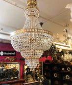 Groot kristallen kroonluchter swarovski zakkroonluchter goud, Ophalen of Verzenden, Gebruikt