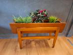 Vintage plantenbak bloembak bloempot teak hout, Ophalen, ...., ..., Zo goed als nieuw