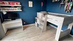 Half hoogslaper met opbergkast en bureau, Huis en Inrichting, Ophalen