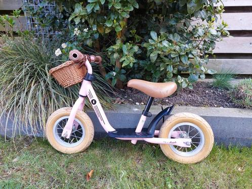 Bandits & Angels Loopfiets  - Roze met mandje, Kinderen en Baby's, Speelgoed | Buiten | Voertuigen en Loopfietsen, Zo goed als nieuw