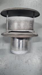 2x Schoorsteenkap Aluminium 100mm - Nelson/Trega trekkap, Huis en Inrichting, Ophalen of Verzenden, Gebruikt