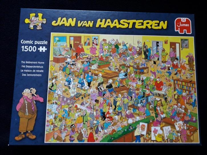 Jan van Haasteren - The Retirement Home, Hobby en Vrije tijd, Denksport en Puzzels, Zo goed als nieuw, Legpuzzel, 500 t/m 1500 stukjes