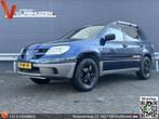 Mitsubishi Outlander 2.0 Comfort | Airco | Trekhaak | APK 08, Auto's, Mitsubishi, Voorwielaandrijving, Zwart, 4 cilinders, Blauw