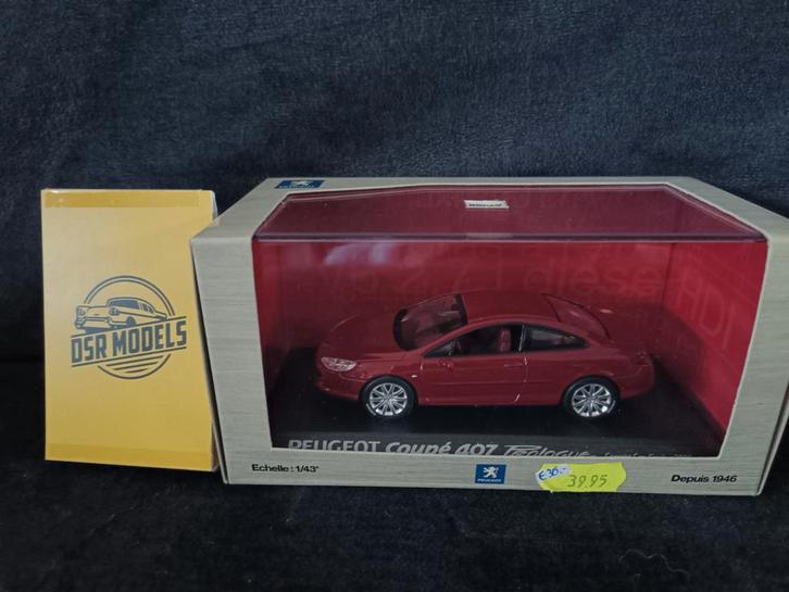 1:43 Peugeot 407 Coupe, Hobby en Vrije tijd, Modelauto's | 1:43, Nieuw, Auto, Norev, Ophalen of Verzenden