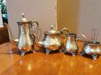 Antiek E.P.N.S. Zilver set koffie thee melk suiker service, Ophalen of Verzenden