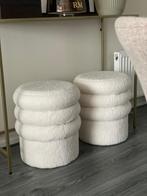 2 x Xenos poef plush, Huis en Inrichting, Ophalen, Minder dan 50 cm, Rond, Minder dan 50 cm