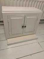 Antiek Frans kastje - Wit met uitschuifbare plank, Ophalen