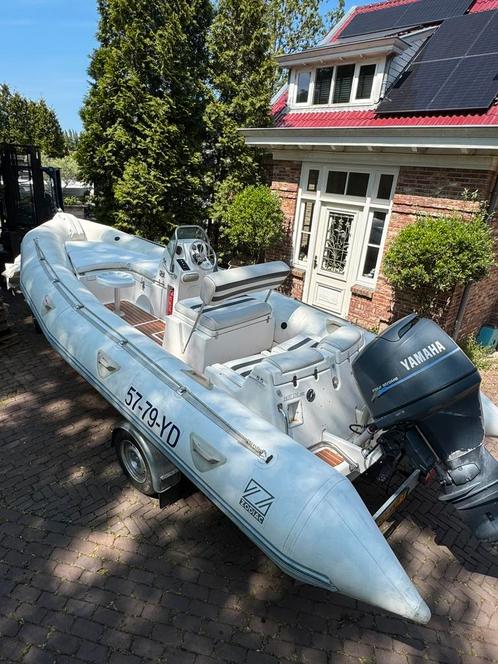 Dikke Zodiac Yachtline 600 + 100pk Yamaha Teak Zonnedek, Watersport en Boten, Rubberboten, Zodiac, Overige materialen, Benzine
