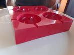 Olivetti asbak rood kunststof Giorgio Soavi design Italy, Gebruikt, Ophalen of Verzenden, Asbak