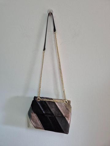 Tas53 - Bruine Italiaanse leren tas nieuwprijs €75 (1) beschikbaar voor biedingen