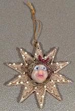 LAAF KERST ORNAMENT*GOUDEN STER MET GEZICHTJE*EFTELING, Verzenden, Gebruikt