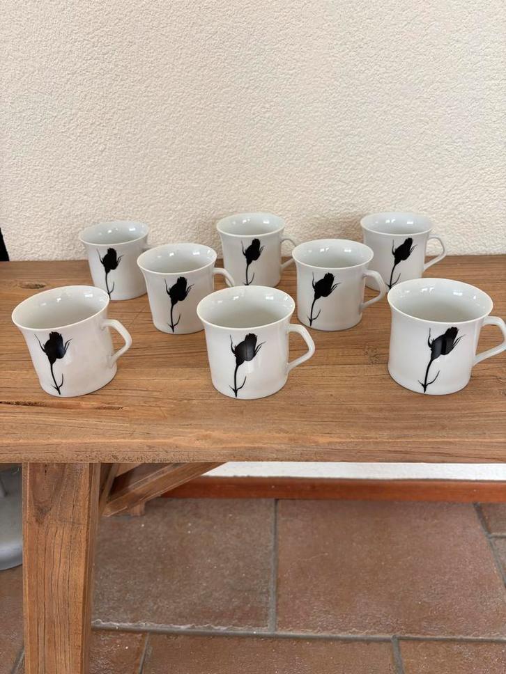 8 Vintage schwarsenhammer Mokjes / Kopjes, Huis en Inrichting, Keuken | Servies, Zo goed als nieuw, Kop(pen) en/of Schotel(s)