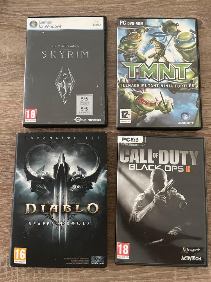 €2.50 per stuk! PC Games - Skyrim, TMNT, Diablo, COD, Spelcomputers en Games, Games | Pc, Gebruikt, Role Playing Game (Rpg), 1 speler