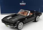 Chevrolet Corvette Sting Ray Cabrio Black 1:18 NOREV 189055, Hobby en Vrije tijd, Modelauto's | 1:18, Verzenden, Nieuw, Auto, Norev