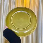 FONDUEBORD GIEN FRANCE LICHTGROEN VINTAGE, Overige materialen, Ophalen of Verzenden, Zo goed als nieuw, Bord(en)