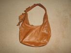 Cognac leren hand/schoudertas, Verzenden, Gebruikt, Bruin, Handtas