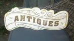 Reclamebord Antiques, Ophalen of Verzenden, Zo goed als nieuw, Reclamebord