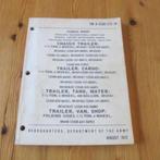 Technical Manual 9-233-213-14  M105 Trailer August 1972, Ophalen of Verzenden, Landmacht, Amerika, Boek of Tijdschrift