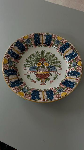 Makkum Aardewerk Wandbord - 34cm - Onbeschadigd beschikbaar voor biedingen