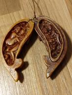 Antieke Japanse netsuke Shunga met erotische beeltenis, Antiek en Kunst, Ophalen of Verzenden