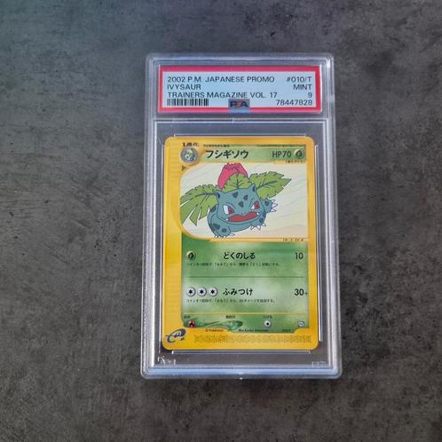 Ivysaur Promo Magazine PSA 9, Hobby en Vrije tijd, Verzamelkaartspellen | Pokémon, Zo goed als nieuw, Losse kaart, Ophalen of Verzenden