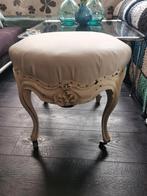 Mooi brocante, barok poef, voetenbankje, kruk, Minder dan 50 cm, Gebruikt, Minder dan 50 cm, Ophalen of Verzenden