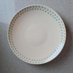 2x bordje, wit/blauw, aardewerk, 20cm, Ophalen, Zo goed als nieuw, Bord(en), Overige stijlen