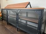 Ikea Fjallbo televisiemeubel met wandplank, Ophalen, Gebruikt, 100 tot 150 cm, Metaal