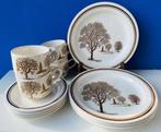 Vintage serviesgoed EIT England/met bomen, Ophalen of Verzenden, Gebruikt, Bord(en)