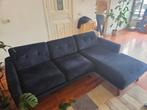 Sofa / Couch / Bank Blauw L Shape, Huis en Inrichting, Banken | Bankstellen, Ophalen, Gebruikt, Hoekbank, Velvety blue L vorm sofa