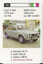 Kw3927 autokaartje 4d alfa romeo alfetta, Ophalen of Verzenden, Zo goed als nieuw, Auto's