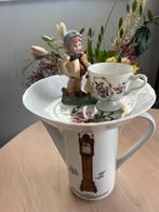 Vintage etagere theepot servies, Ophalen, Zo goed als nieuw