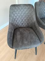 Echt leren eettafel stoelen, Huis en Inrichting, Fauteuils, Ophalen of Verzenden, Zo goed als nieuw, 50 tot 75 cm, Leer