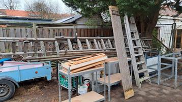 5 x mooie verzorgde,  splinter vrije ladders 1x36-1x22-1x28